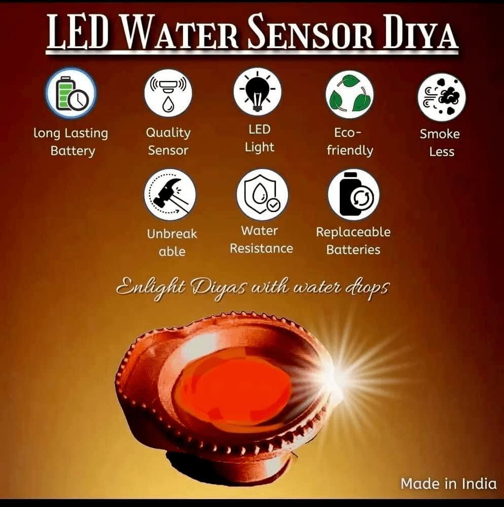 ✨ LED Light Water Sensor Diyas™  (Pack of 18)