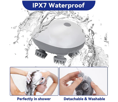 Rechargeable Waterproof Scalp Massager™ – Relax, Refresh & Rejuvenate